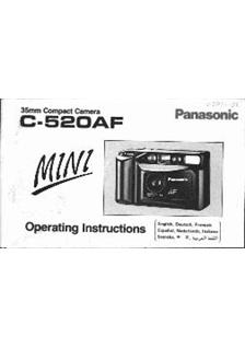 Panasonic C 520 AF manual. Camera Instructions.